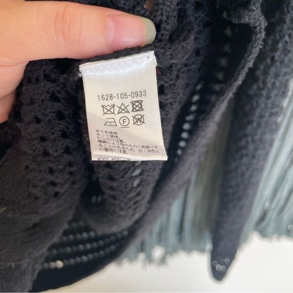 United Arrows | Beauty & Youth Black Knitted Cardigan - One Size - Picture 4 of 4